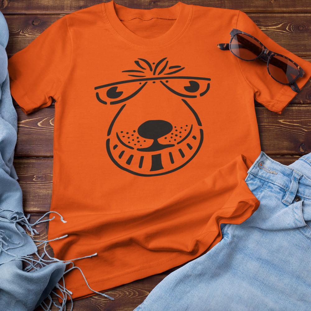 1970 s SPACE HOPPER T-SHIRT - Retro Funky Cool Old School 80s Summer Orange Kids Unisex T-Shirt L
