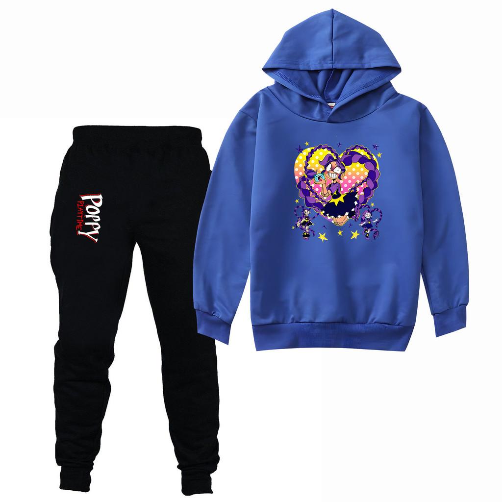 4142 Kids Girls Lily Lovebraids Print Long Sleeves Hoodies Pants Clothes Set
