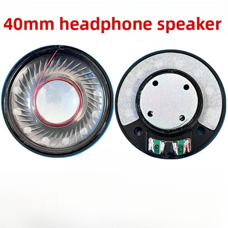 40mm Heavy Bass Headphone Speaker Driver 32 Ohm 120dB HiFi DIY Earphone Replacement