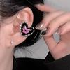 Fashion Drop Oil Bowknot Heart Ear Bone Clip Earrings for Women Metal Love Without Ear Hole Ear Cuff Non Piercing Jewelry