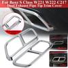 1 para Błyszczące czarne / Srebrne ze stali nierdzewnej Nakładki na tylne podwójne rury wydechowe dla Mercedes Benz Klasy S 10-17 W221 W222 C217