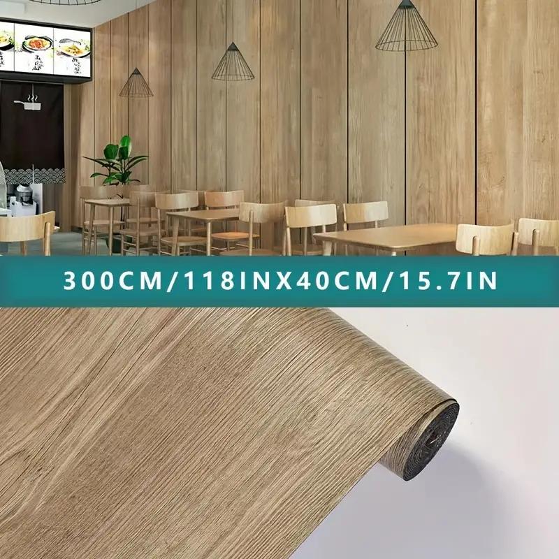 Roll of PVC Self-adhesive Wall Floor Covering Material, Marble and Wood Grain Vinyl Sheet with Aluminum Foil Backing, Dual Purpo