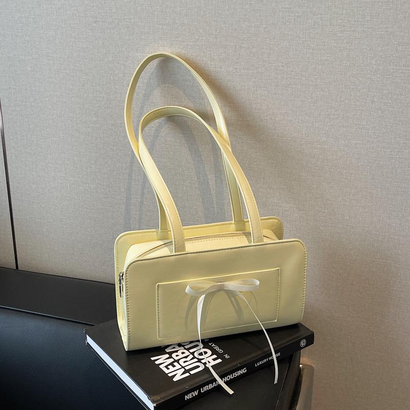 

Сумка-багет подмышку женская весна-лето новая нишевая высококлассная модная сумка на плечо универсальная маленькая квадратная сумка жёлтый