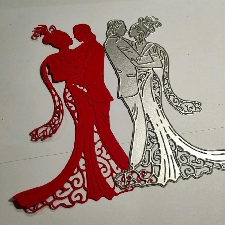 Tänzer Stanzformen Prägeschablonen für DIY Scrapbooking Album Karte Foto