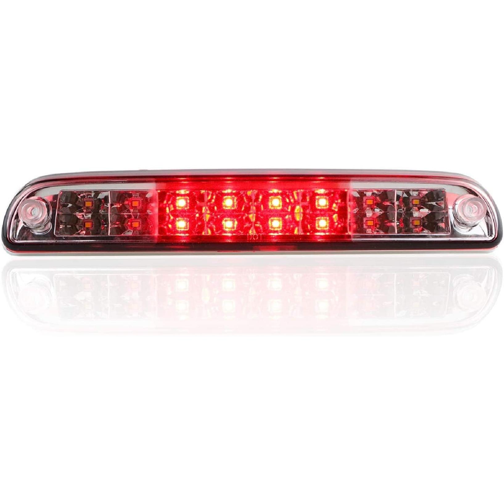 

LED 3rd Brake Light Fit for Fit for Ford F250 F350 Super Duty (99-16), for Ford Explorer (01-05), for Ford Ranger (93-11), for Mazda (94-10), High Chrome Housing Red Lens