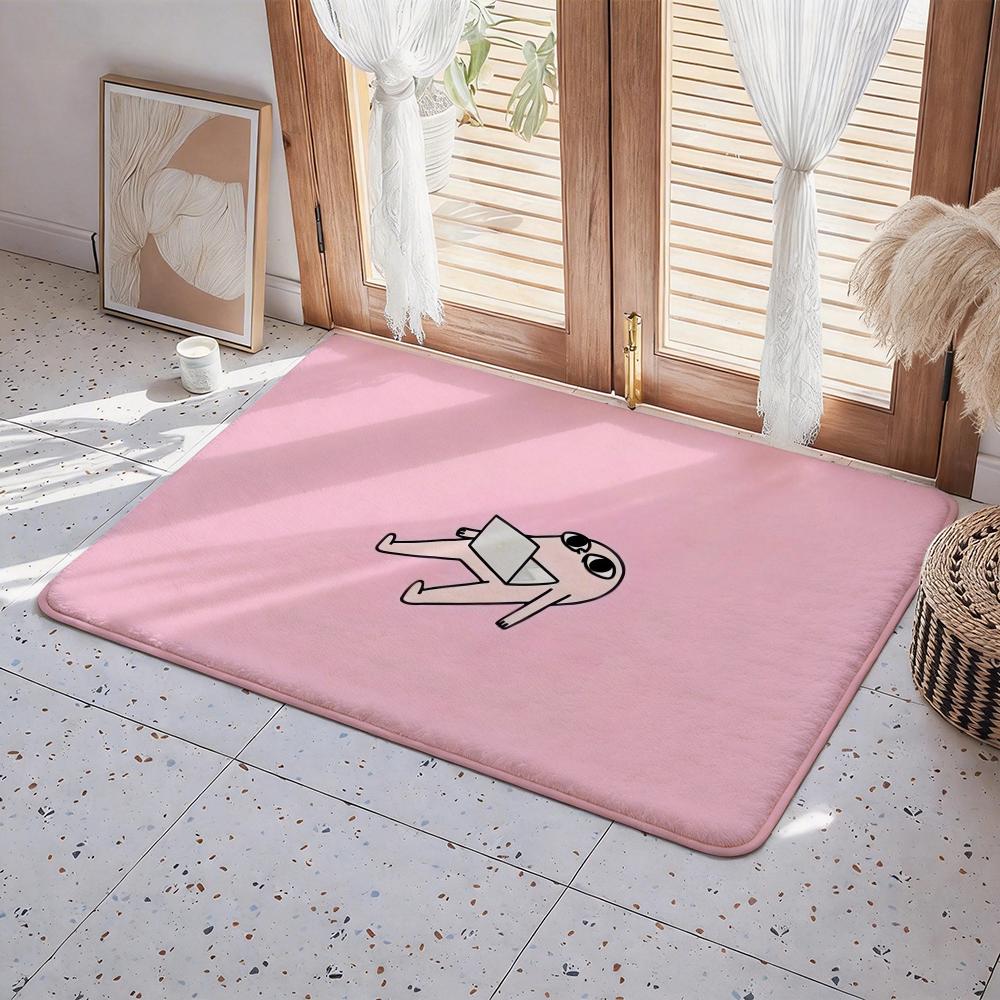 Character K Ketnipz Floor Mat Eco Flannel Doormat Non Slip Odorless Indoor Floor Rug Soft Short Plush Home Mat
