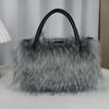 New Faux Fur Women's Bag 2026 Autumn and Winter Plush Handbag Women's Fashion Premium Shoulder Bag Plush Bag