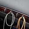 Universal Car Interior Organizer Storage Hook USB Cable Key Storage Self Adhesive Wall Hook Hanger Car Fastener Clip Accessories