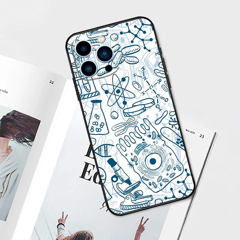 Symbol Math Science Physics Formulas Case For iPhone 14 13 12 11 15 16 Pro Max Plus XS Max X XR 7 8 Plus 13 12 Mini Phone Cover
