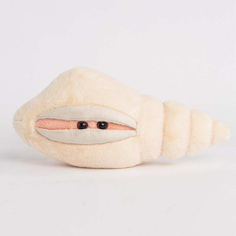 Cure Big-eyed Conch Shells Bear Plush Toy Soft Home Decoration Christmas Gift Children's Birthday Gift companion gift for Kid