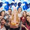 Blue White Balloons Birthday Party 30cm Large Strong Durable 100 Pcs