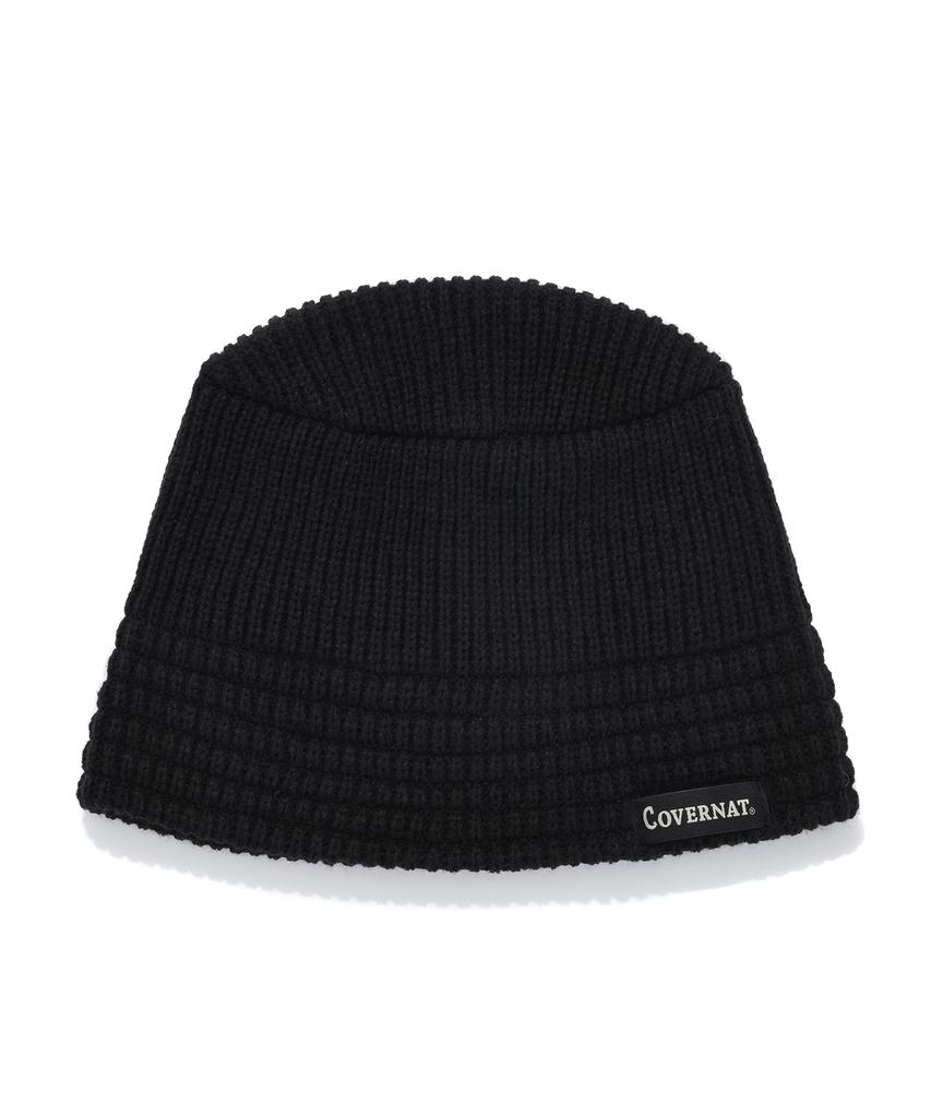 COVERNAT Knit Bucket Hat Black