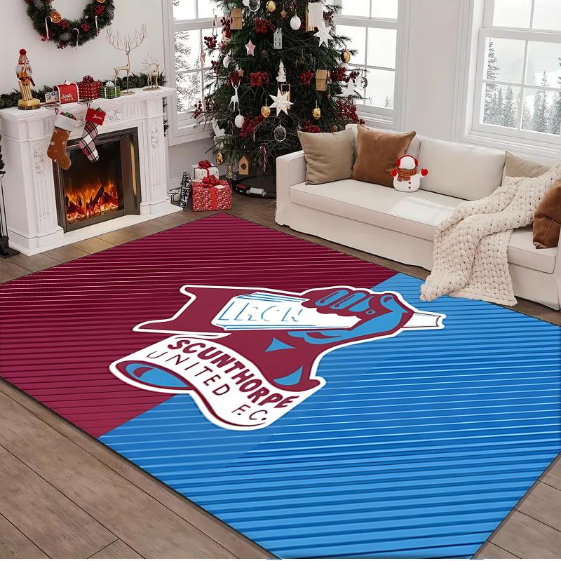 1PC rug Scunthorpe Fc Emblem Carpet, Chair Rug,Area Rug for Office Bedroom living rooms bedroom, Doormat decor Christmas fan gifts