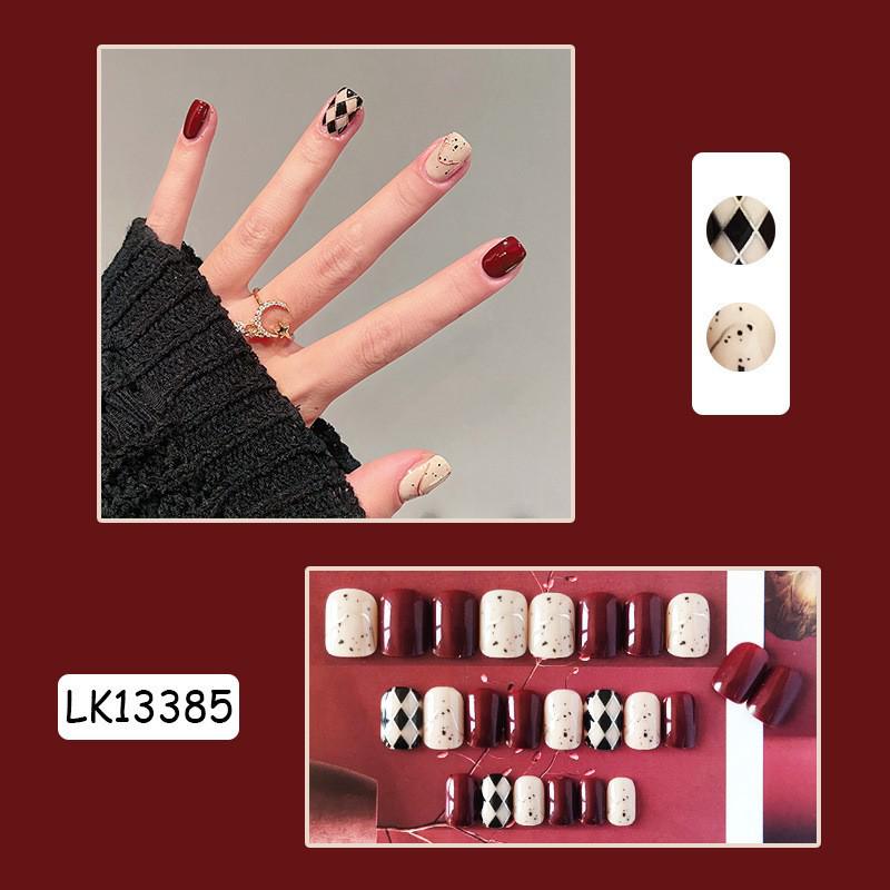 Douyin Trendy Blush False Nails: Pure, Sexy, and Removable Jelly Gel Nail Tips with Whitening Effect