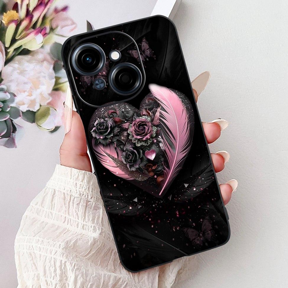 6.67'' For Tecno Spark Go 1 Case Pop 9 Cover Cute Cat Cartoon Fashion Butterfly Boy Girl Back Cover For Tecno Pop 9 Phone Case