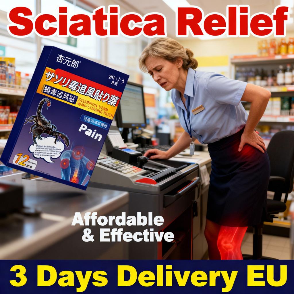 Long-Lasting Sciatica Patch - Organic Herbal Gentle Soothing for Lower Back