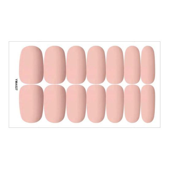 Wraps Adesivi per Unghie Leggeri Delicati Resistenti allo Sbiadimento Colore Unico Slider per Unghie