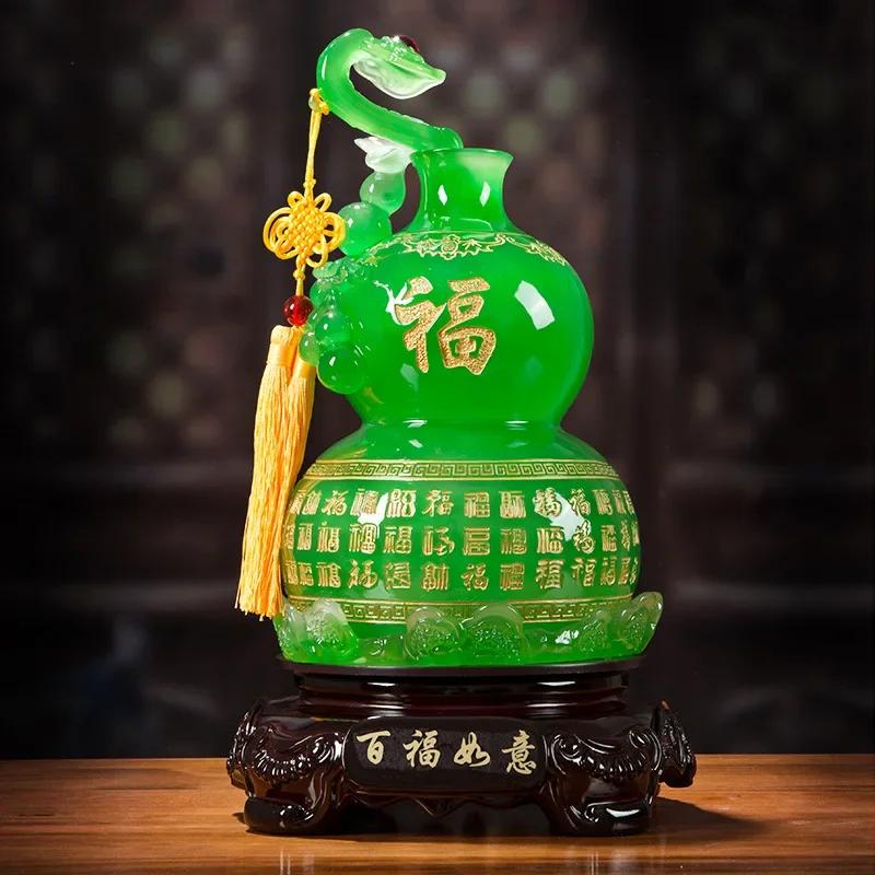 Ruyi Gourd Lucky Town House Home Living Room Tv Wine Cabinet Decor Housewarming Gifts