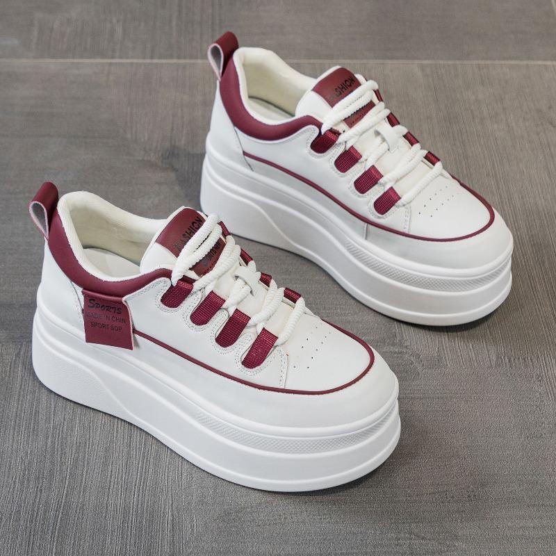 Little white shoes women's spring new inner height-increasing board shoes, muffin thick-soled popular versatile sports and leisure women's shoes