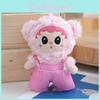 Charming Soft Plush Bear Doll Keychain Cute Hanging Toy With Colorful Options