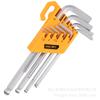 Deli Tools 9-Piece Metric Circlip Flat & Ball Head Angled Hex Wrench Set D230909