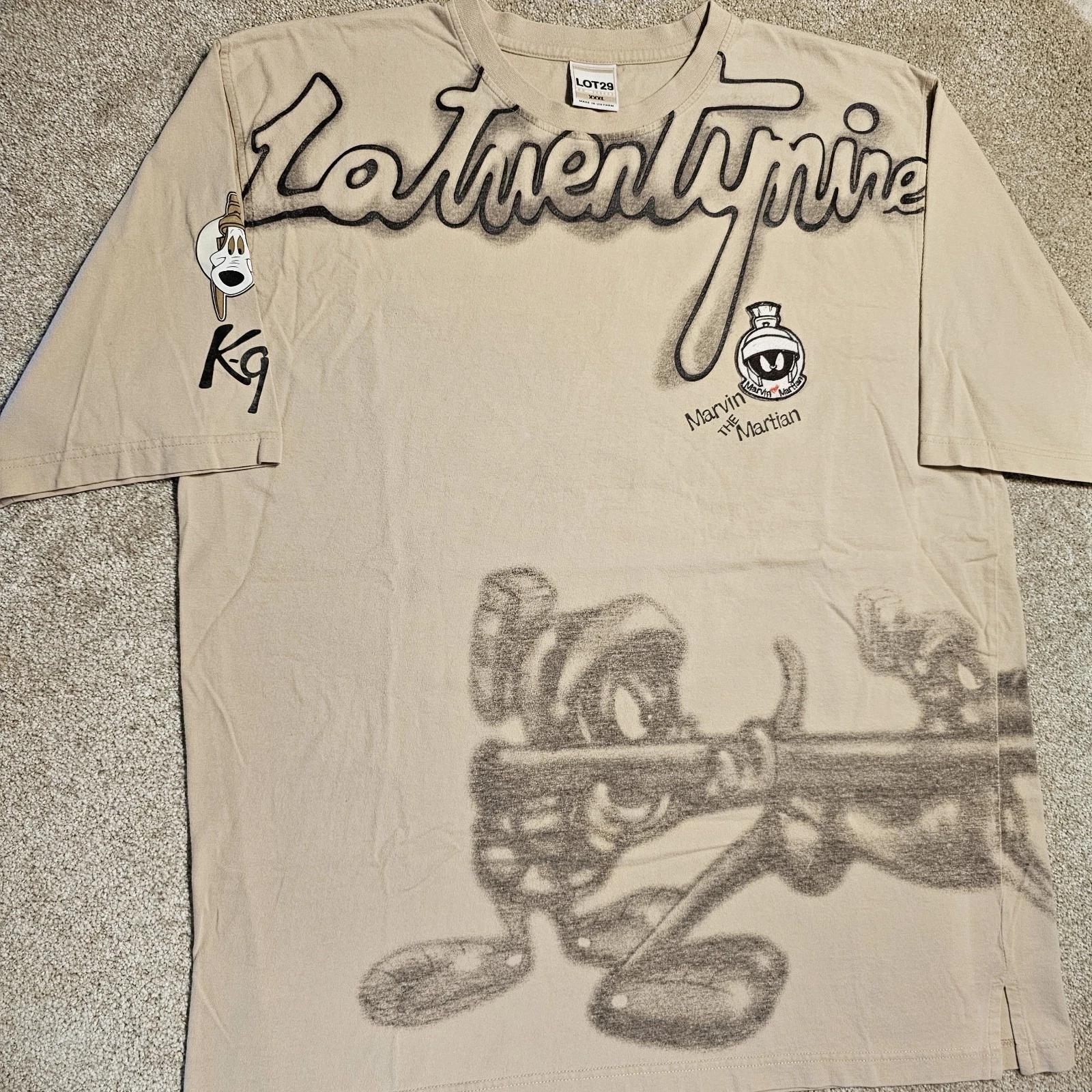 

Vintage Y2k Lot 29 Marvin The Martian T-shirt Mens XXXL 2004 Gangsta Ironic Rap S