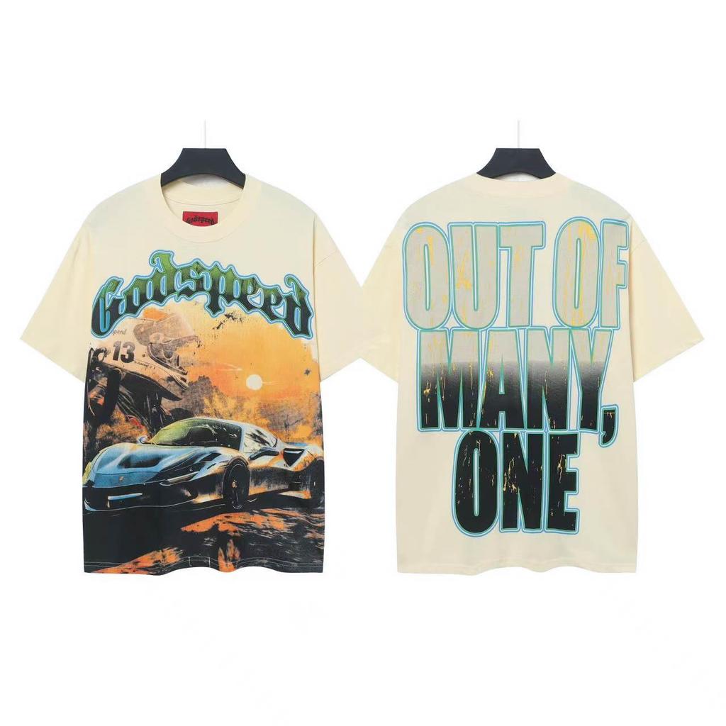 Vintage Skull Rock Band Short-Sleeve Casual Loose T-Shirt for Couples