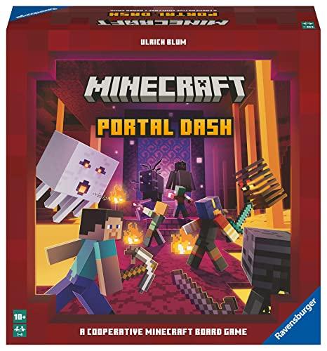 Ravensburger Minecraft: Portal Dash Brettspiel (Produktcode: 274710) ab 10 Jahren. [Brettspiel, Minecraft, Minecraft Spiel, Geschenk (Geburtstag/Ch