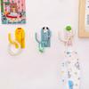 Rotatable Multi-Purpose Cartoon Three-Hook Hook Cute Student Dormitory Punch-Free Traceless Sticky Hook Wall Door Key Hook Tool