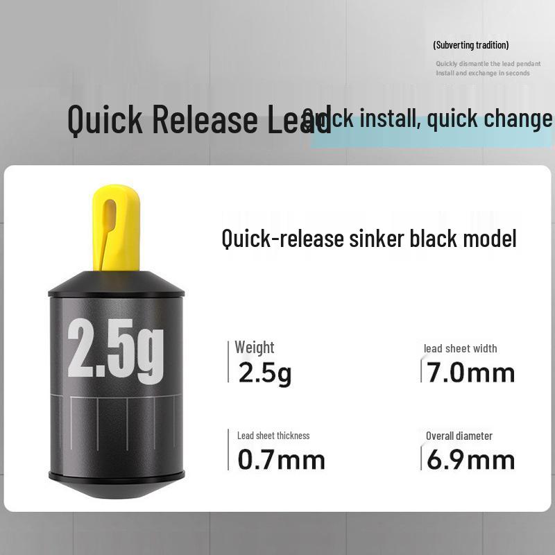 Szybko wypinany ołów wędkarski: Odpinany, Gwintowany, Płynnie Przesuwany, 1,5-6g, Pogrubiona Konstrukcja Przeciwwybuchowa