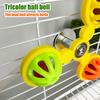 Birds Spinner Rattle Toy Interactive Spinner Parrot Toy Wheel Chewing Exercise Cockatiel Birdcage Enrichment Toy