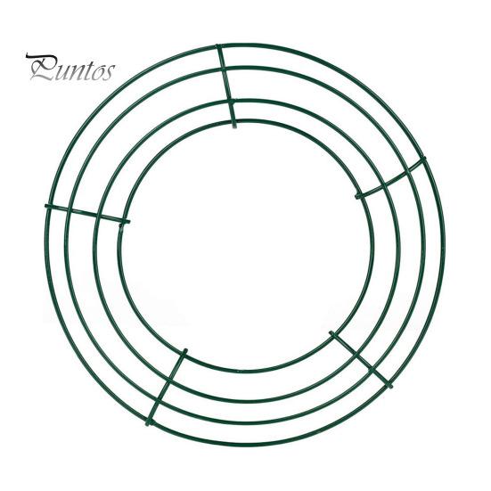 

20 см/25 см металлический обруч венок каркас проволочное кольцо держатель для цветочной гирлянды DIY принадлежности для изготовления венков для фестиваля свадебной вечеринки 25cm 1pc зелёный