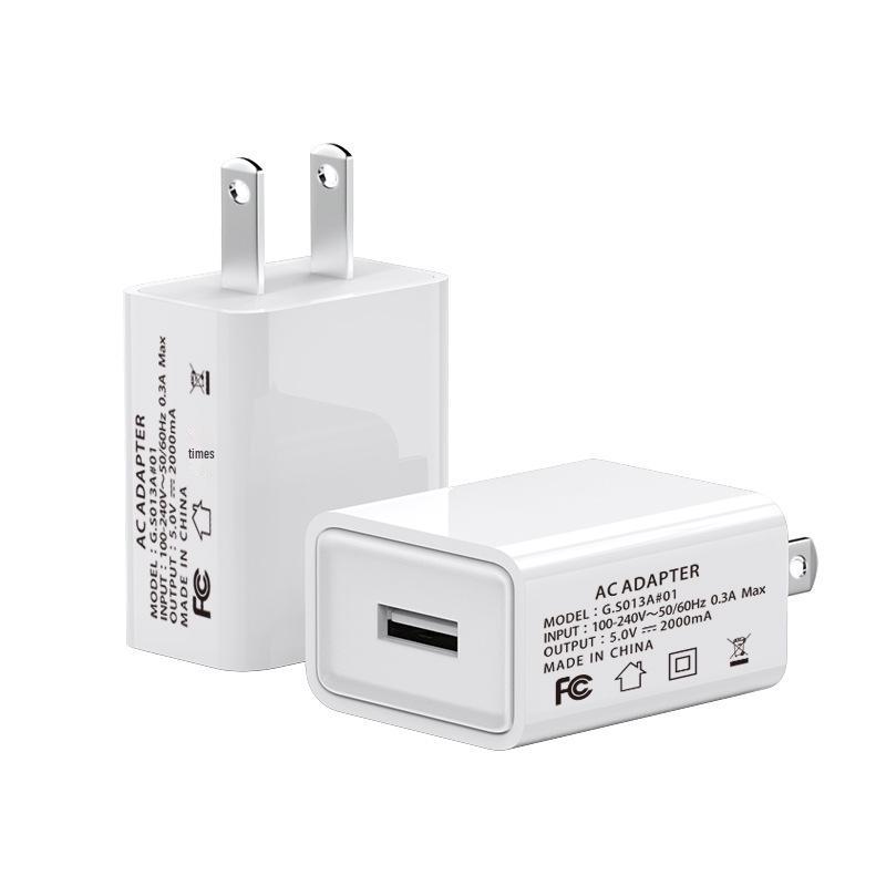 FCC Certified Dual-Port 5V 2A Charger for Mobile Phones and Small Appliances