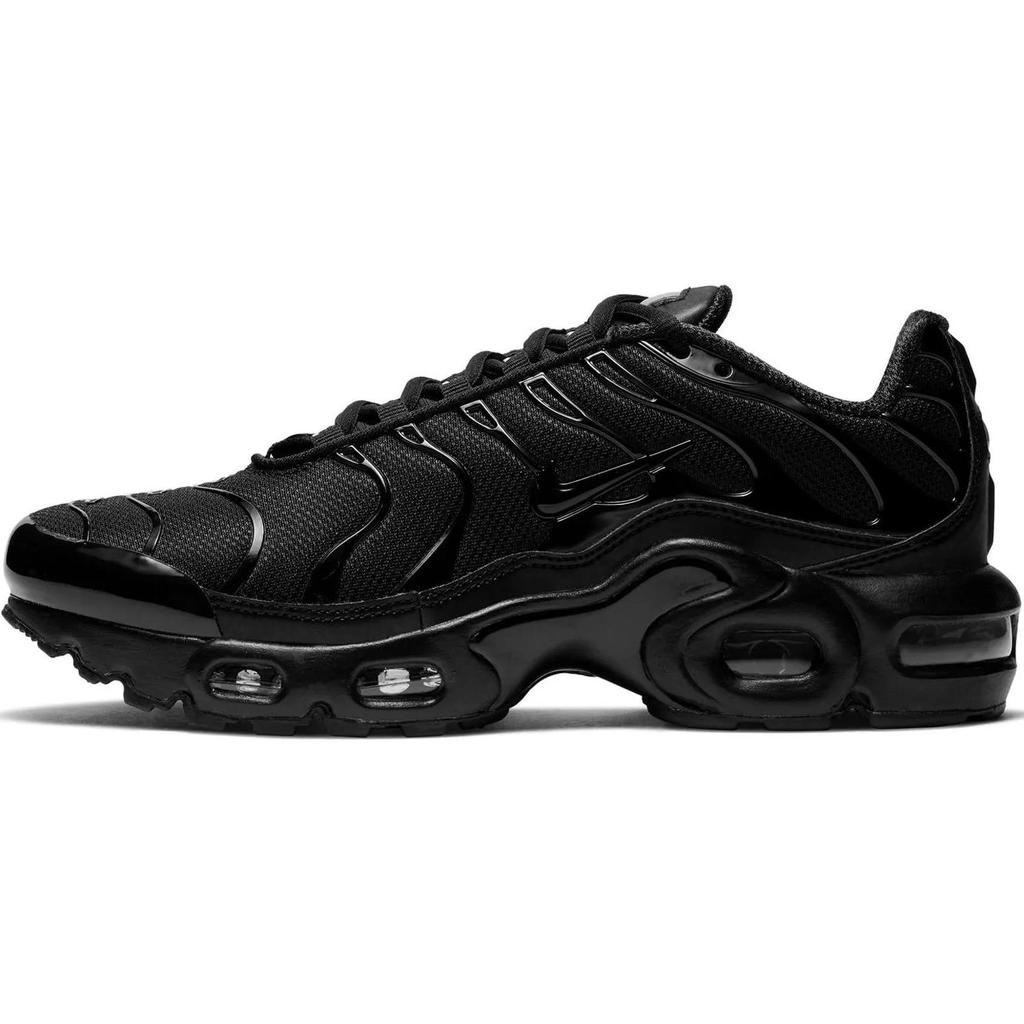 Nike Air Max Plus Abrasion Resistant Low top Kids' Running Shoes Black CD0609-001
