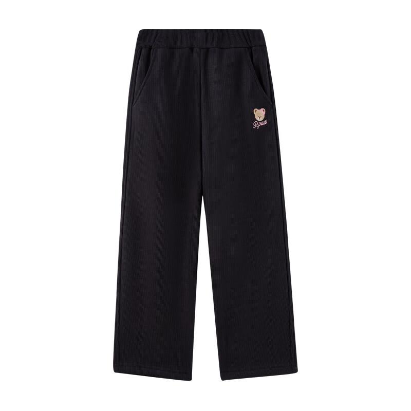 PawinPaw Girls  Cartoon Bear Fleece-Lined Casual Pants 110