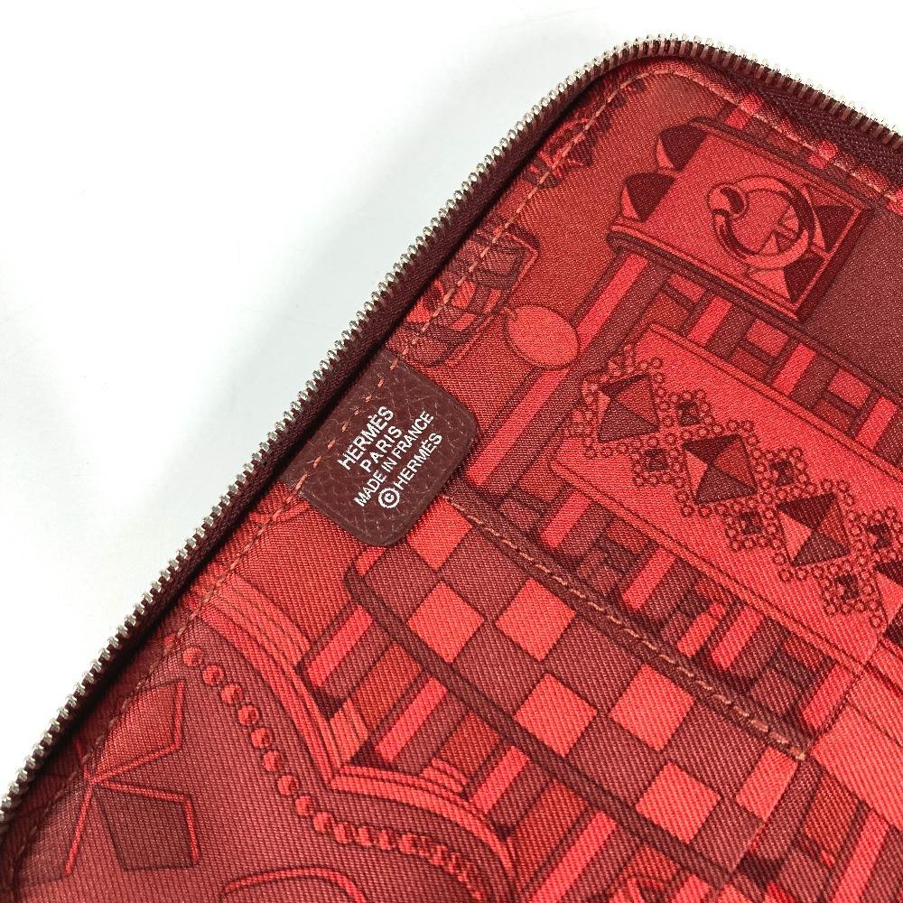 HERMES Azap Agenda Silk-In System Planner Stationery Zip Around Notebook cover