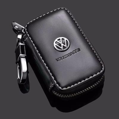 Leder Autoschlüssel Hülle Abdeckung Schutz Auto Schlüssel Tasche Schlüsselanhänger für VW Polo Golf Touareg T3 T6 T5 Passat B7 B5 Touran Käfer Tiguan