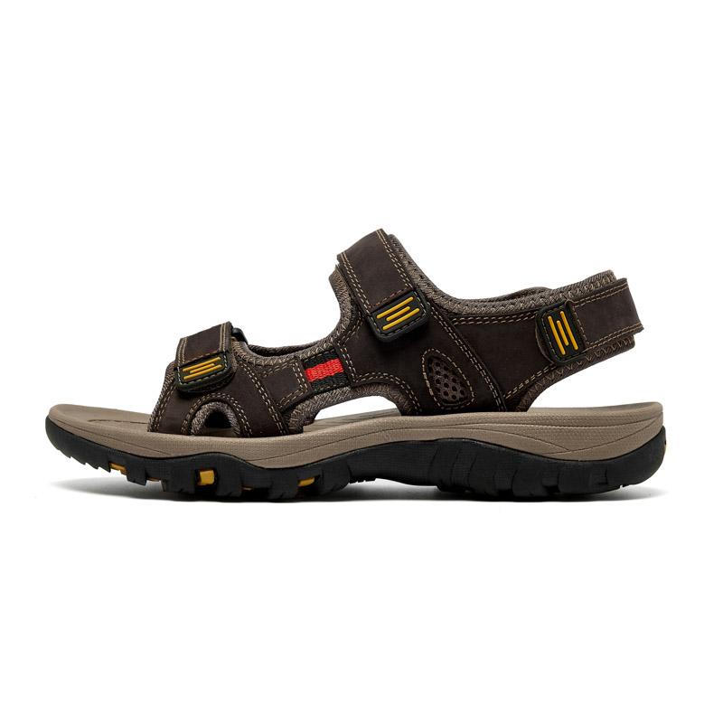 Letnie Męskie Sandały ze Skóry Naturalnej w Dużych Rozmiarach Męskie Sandały Plażowe Sandały Outdoorowe dla Mężczyzn