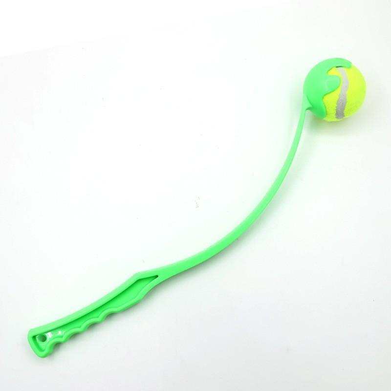 Pet Ball Thrower Dog Training Toy Outdoor Tennis Ball Launcher Throw Toy for Pet Playing Exercise