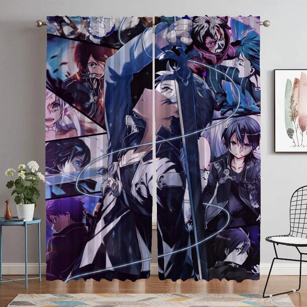 

CSMY sword art online 11.30 Занавеска для окна W60xH90cmx2pcs-CL