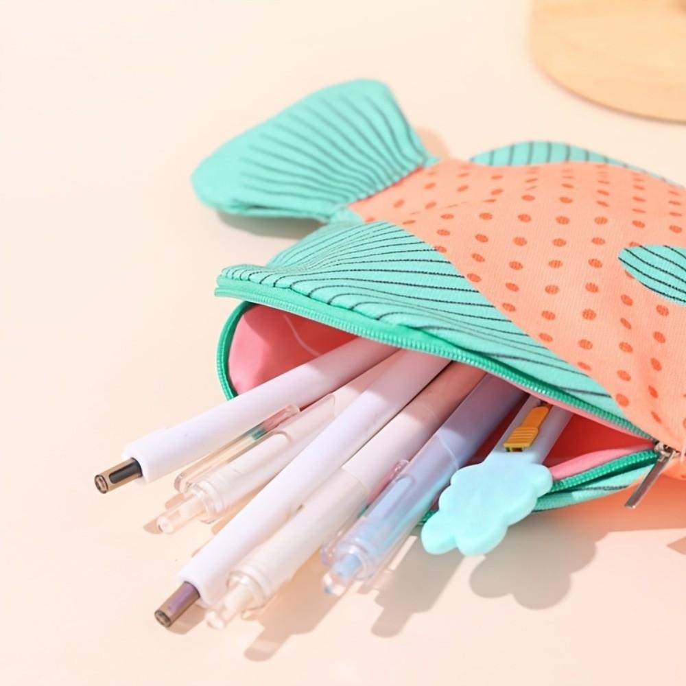 Pufferfish Back-To-School Stationery Bag Deep-Sea Fish Marine Organism Pencil Pouch School