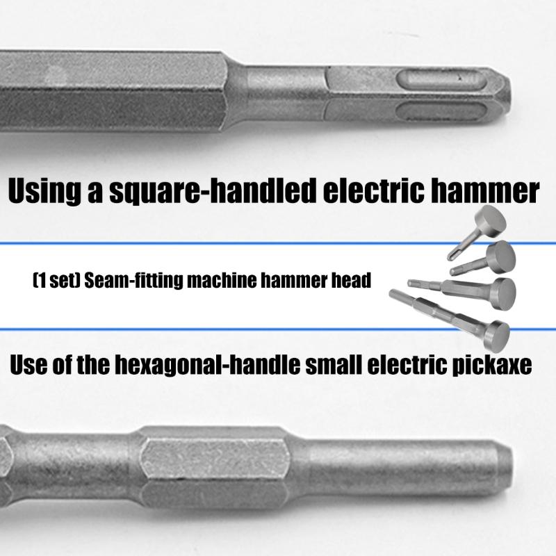 Professional Hammering Drill Bit Hexagonal Handle Compatible For Hammering Bolts For Local Flatness Round Handle