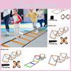 Versatile Folding Butterfly Agility Ladder Jumping Grid Soft Rope Training Gear For Kids