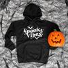 Halloween Retro Hoodie Spooky Vibes Clothing Retro Font Halloween Hoodies Gothic Style Men Women Fashion Casual Sweatshirts