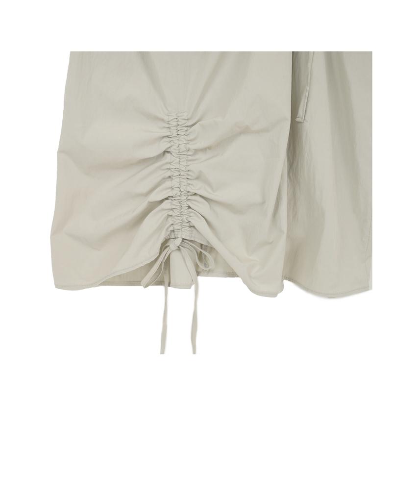 HIGH SCHOOL DISCO Shirred Detail Sleeveless Long Dress Khaki
