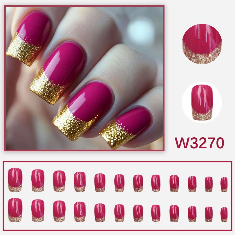 European & American Whitening Daily Wear Nail Art - Medium-Long Style