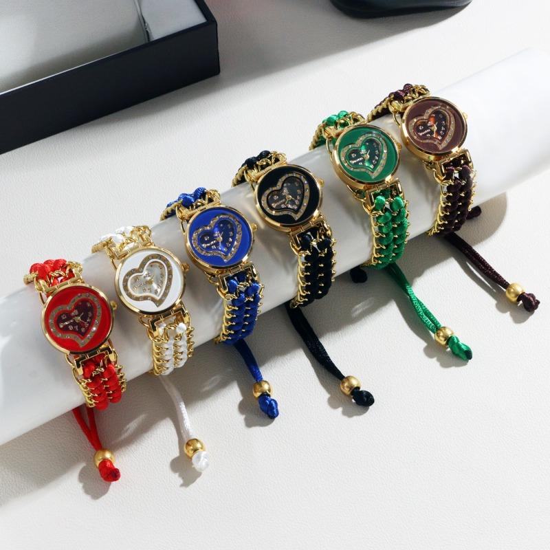 Reloj de Moda para Mujer Pulsera Versátil Pulsera Trenzada Reloj de Cuarzo para Mujer
