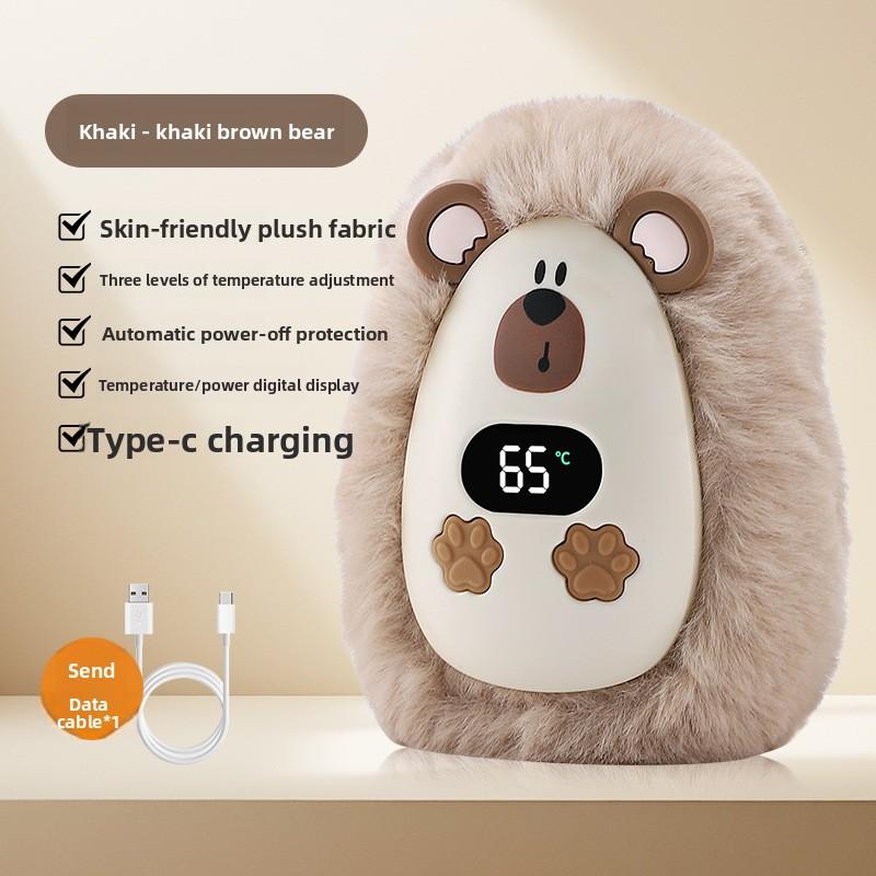 Plush Rechargeable Hand Warmer, Hand-held USB Mini Cute Hand Warmer Gift