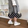 2025 Japanese Cute Polka Dot Irregular Handheld and Crossbody Beard Bag