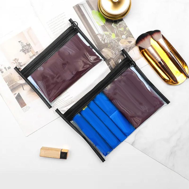 Zipper PVC Organizer Pouch For Passport Coins Keys Lipsticks Cards Earphones Compact Travel Storage Case